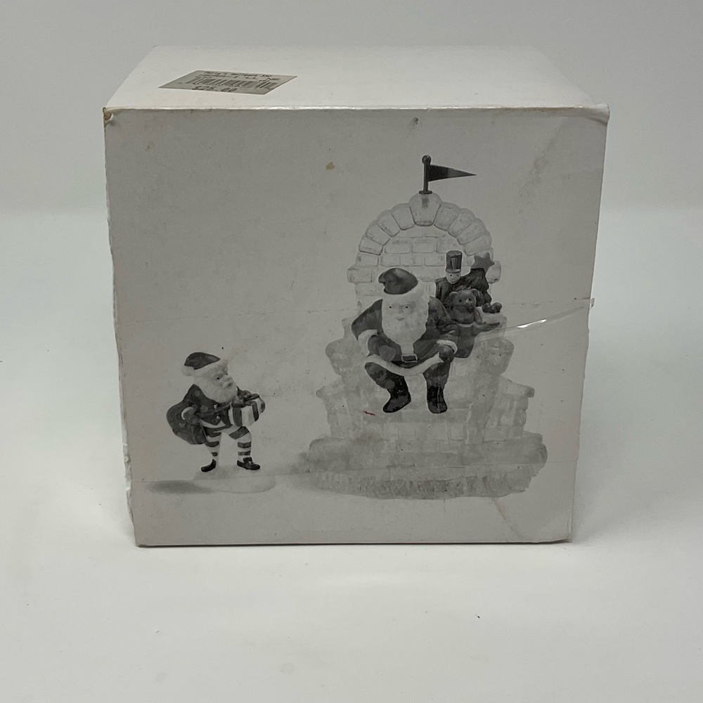 Vintage dept 56 Christmas Santa heritage village I’ll need more toys retired